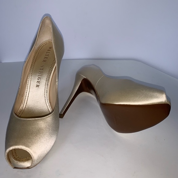 Walter Steiger Satin Wedding Pumps - Picture 3 of 4